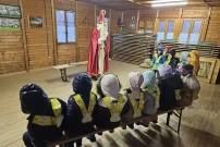 Der Nikolaus staunte nicht schlecht über unseren Besuch.